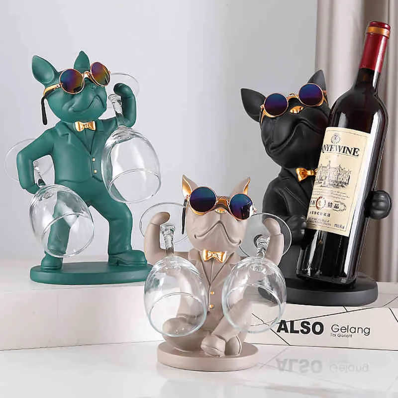Figurine decorative bulldog figurine animali tazza tazza tavolo ornamenti modelli di cane statue scultura decorazione per casa accessori per soggiorno decorazioni soggiorno