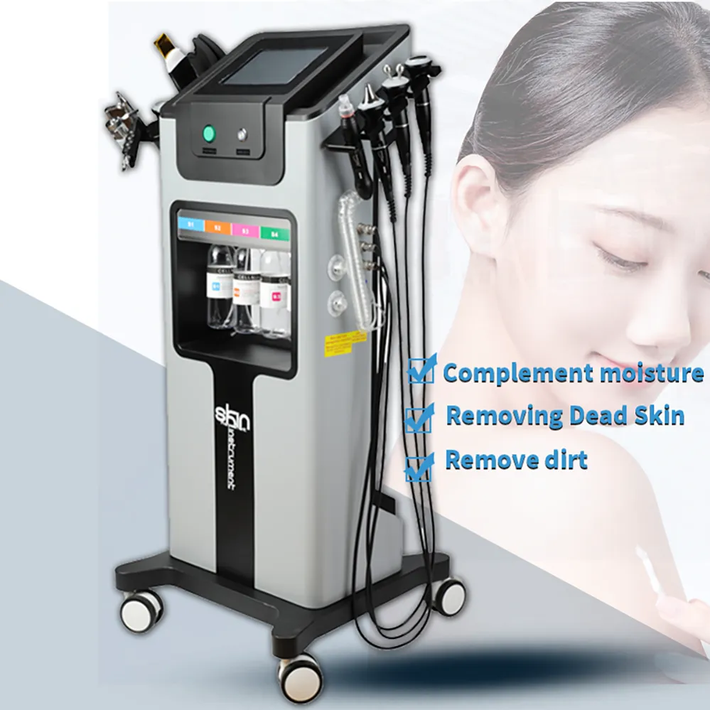 2022 8 EN 1 Equipo de belleza multifuncional cara Máquinas de SPA Máquina de dermoabrasión de hidra Cuidado de la piel Instrumento de belleza Rejuvenecimiento de la piel Estiramiento facial