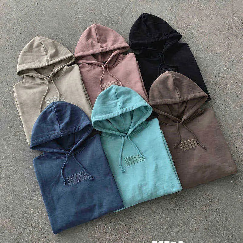 Sudadera con capucha Kith para hombre y mujer, suéteres para parejas, jerséis para padres e hijos, ropa de calle con estampado holgado de invierno, camisetas de Hip Hop Os 10