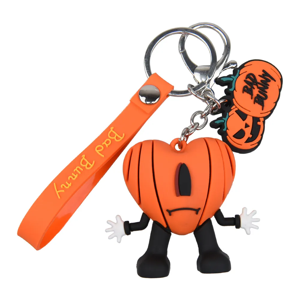 Novo design Bad Bunny Keychain Halloween para DIY Decoration Promotion Gift
