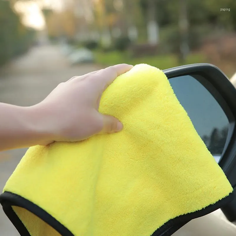 Car Sponge 60/30x30cm تنظيف تفاصيل القماش للرعاية السيارات منشفة تجفيف الألياف الدقيقة سميكة إكسسوارات غسل الألياف الدقيقة