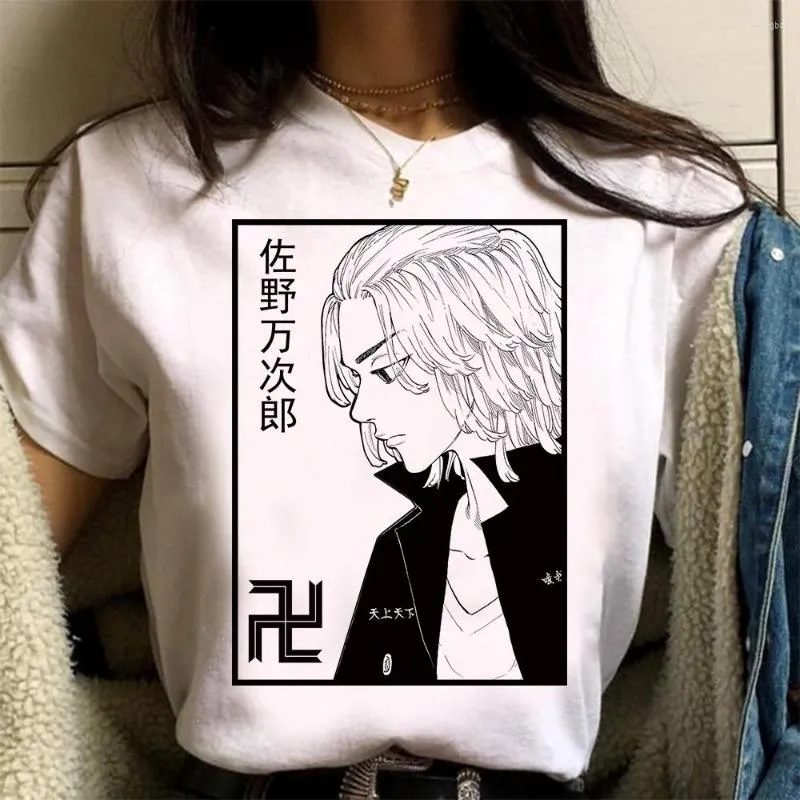 Women's T Shirts Kawaii Tokyo Revengers Tshirt Mikey T-shirt Soft Anime Manga Tee Shirt Harajuku Clothes