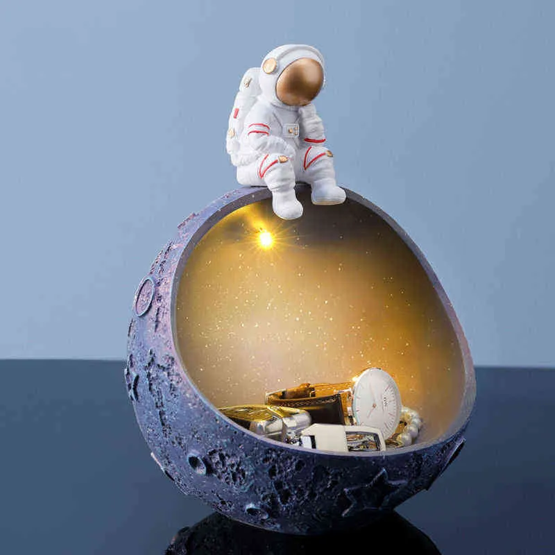 Figurki dekoracyjne Śliczne wystrój salonu weranda Ozdoby do przechowywania astronaut