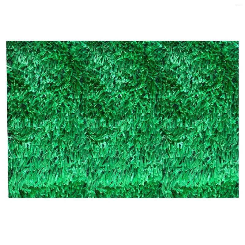 Fleurs décoratives tapis d'herbe artificielle extérieur antidérapant faux gazon réaliste pelouse paysage tapis pour jardin balcon école