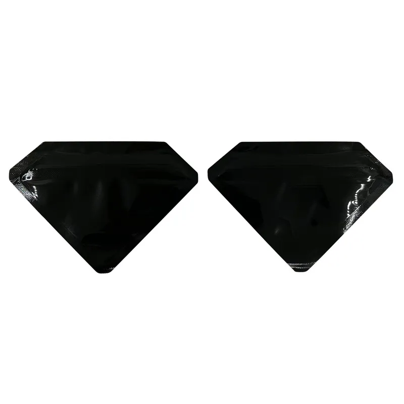 ブラックユニークな3.5gマイラーバッグジッパーロックプラスチックパッケージバッグソールサッチェルデザインホログラムハーブアーケードの香料香りの包み