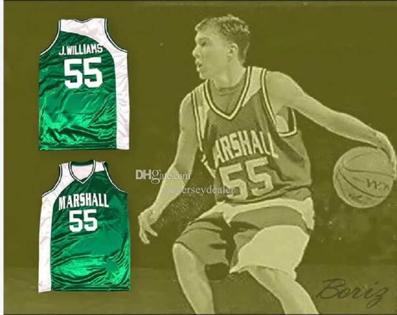 Jason Williams 55 Marshall Basketball Jersey Men Women Youth