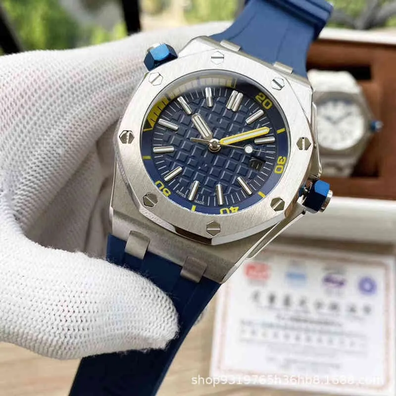 Luxury heren Mechanisch horloge AP15703 -serie sportbanden met sportband volledig automatisch Swiss ES -merk polshorloge