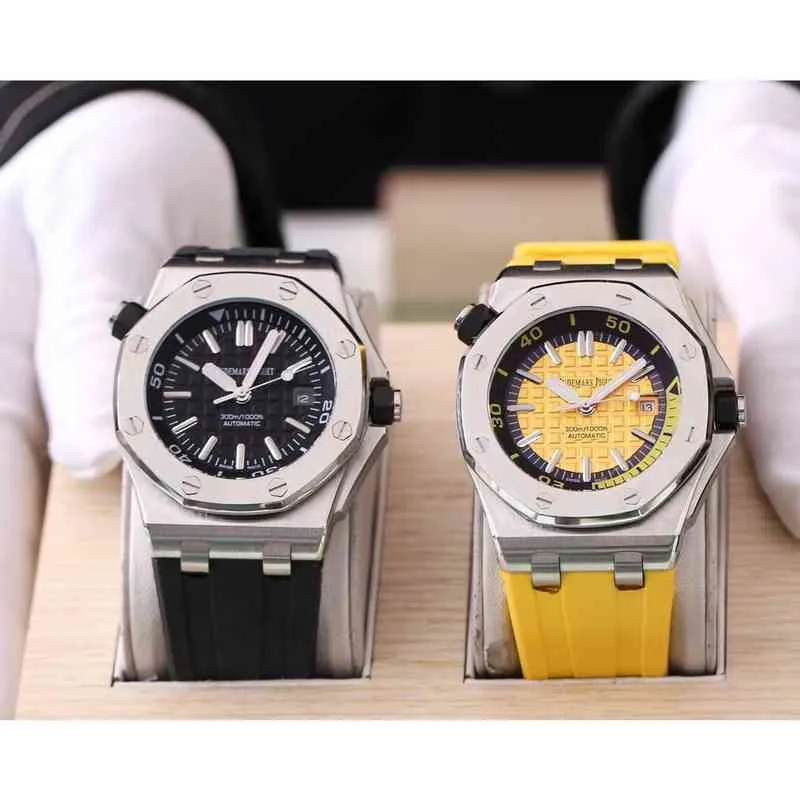 Montre mécanique de luxe pour hommes, montre-bracelet de marque suisse Es, série réelle 42mm
