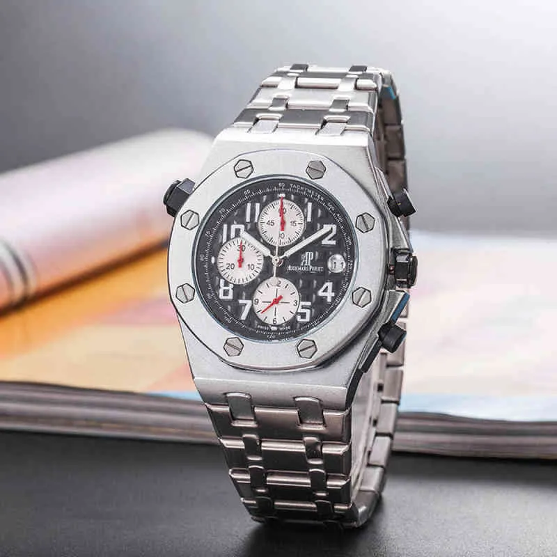 Original Full Featured Watch Classic Silver Rostly Steel Band Fashion Wild Men and Women Business Watches