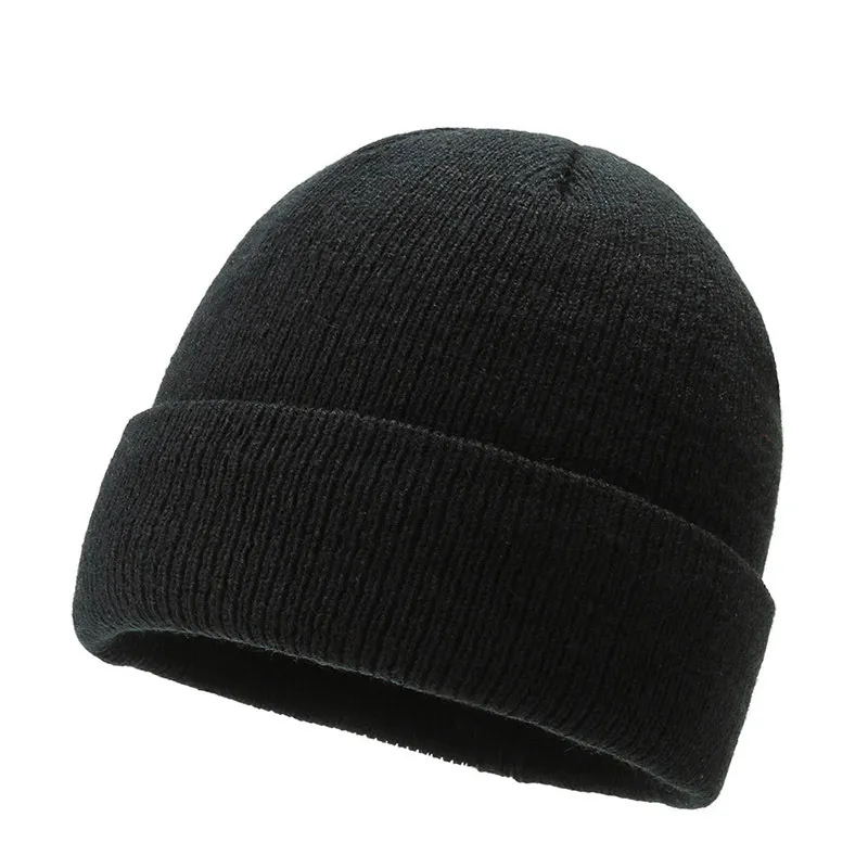 Gorro de invierno para hombre, gorros de invierno negros, gorro, gorro de punto cálido, gorros para hombre