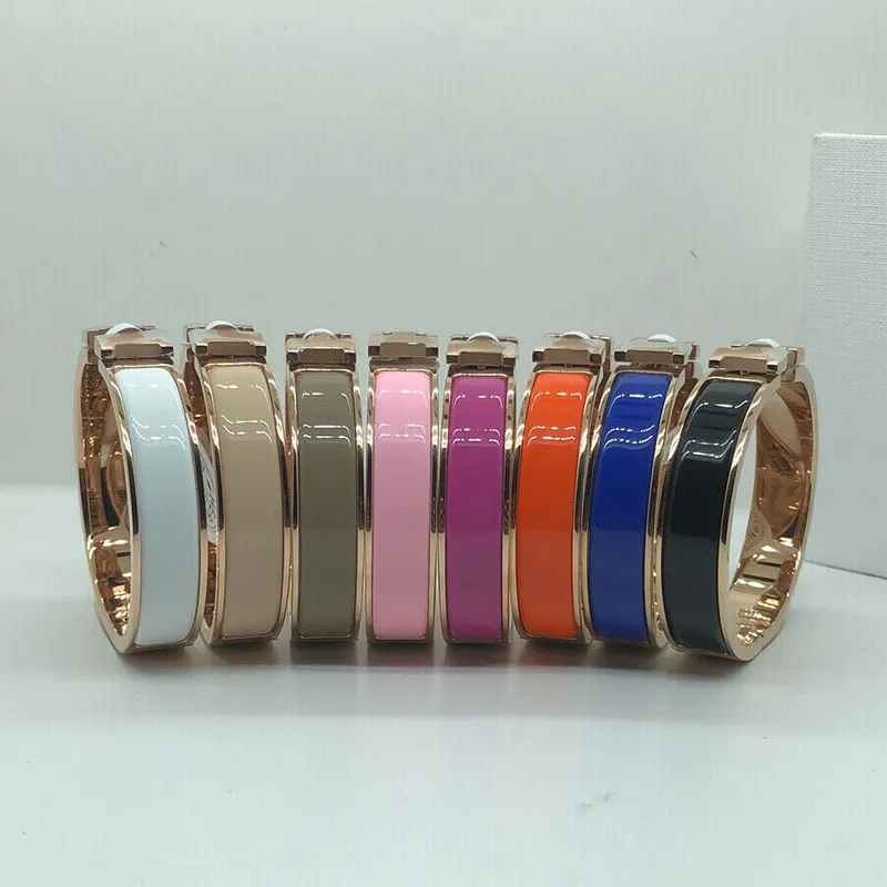 Brazalete de acero para mujer, pulsera de oro para parejas, joyería de moda, regalo del Día de San Valentín para novia, accesorios al por mayor