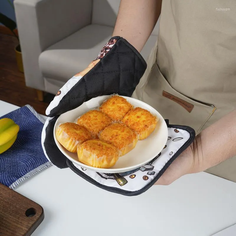 オーブンミット断熱手袋北欧風の電子レンジハンギングリングデザインアンチスカルド