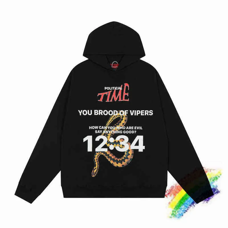 Herrtröjor tröjor ormtryck rrr123 hoodie män kvinna bästa kvalitet tvättade tungt tyg rrr 123 tröjor streetwear hooded t220901