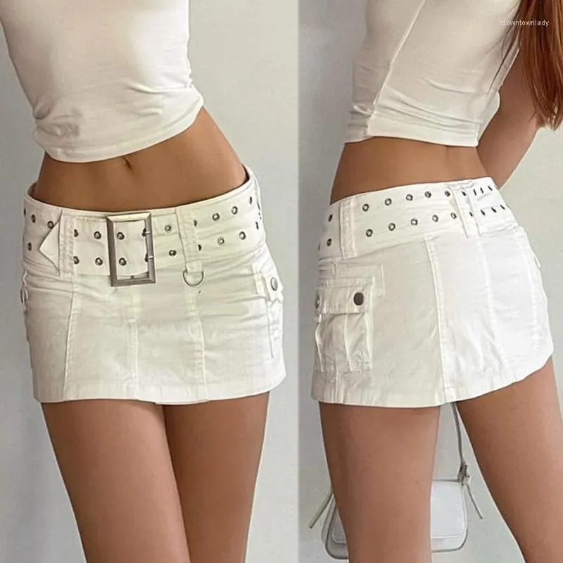 【新品未開封・送料無料】 Sexy 2024 Women's Low Pockets With Skirt Denim Mini Bodycon Waist 帽子