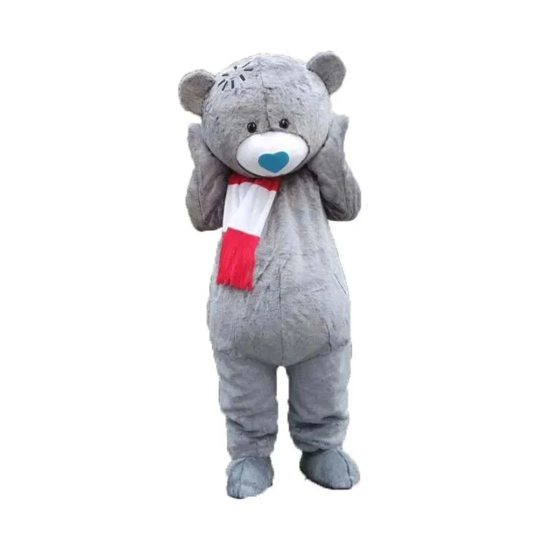 2022 Costumes de mascotte d'ours en peluche de mariage Tailsman Doll pour Halloween Carival Pary Event