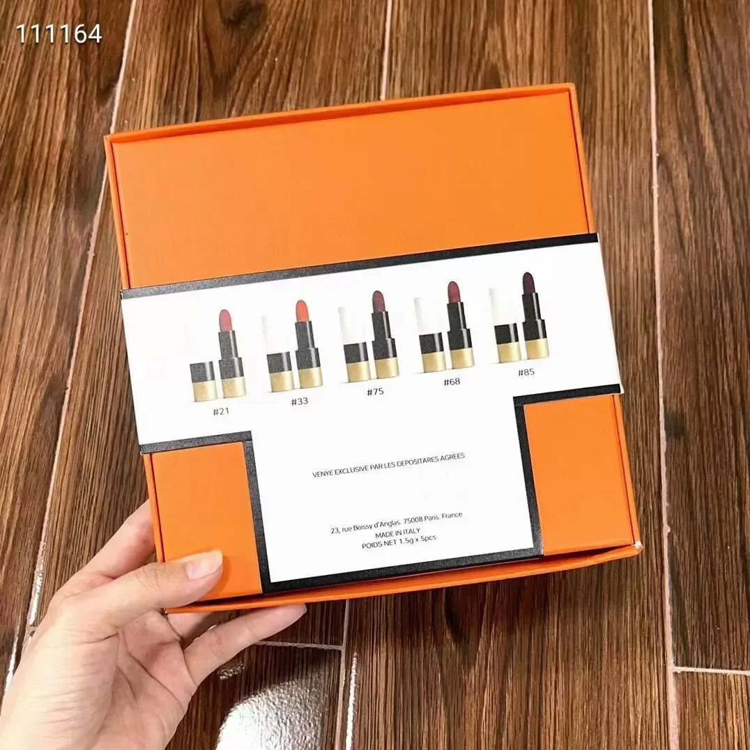 Varumärke Lipstick Box Venye Exclusive Par Les Depositares Agreement Color 21/33/75/68/85 1.5G Kit