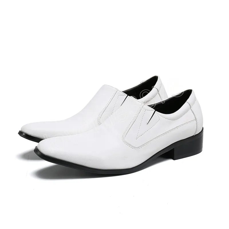 Scarpe uomo eleganti bianche top