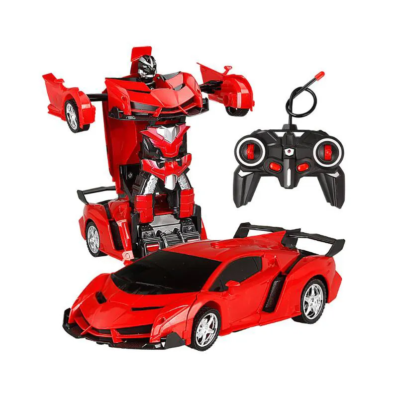 Giocattolo RC Auto telecomandate Giocattoli Hobby Robot Auto Deformazione Trasformazione Racing Transformation Vehicle Robot