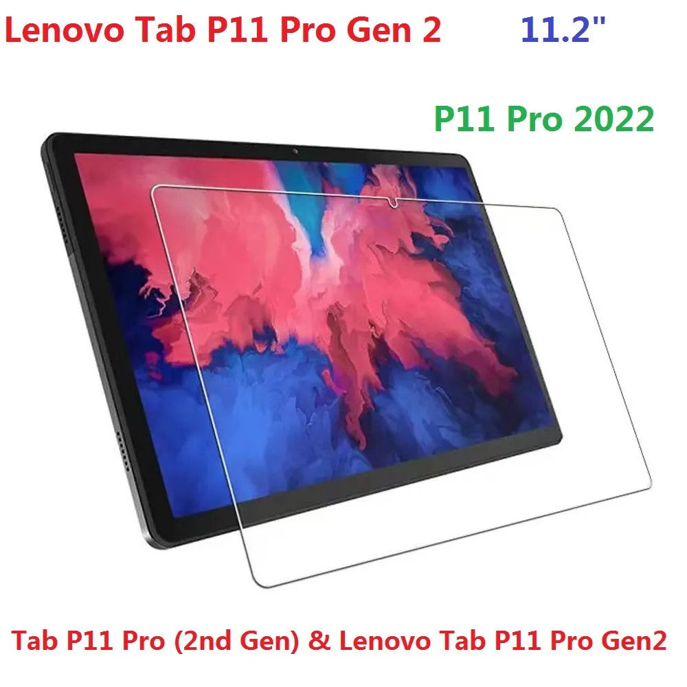 Skärmskydd för Lenovo Tab P11 Pro Gen 2 Gen2 Tempererad glas Tablett Skyddsfilm Anti-Scratch