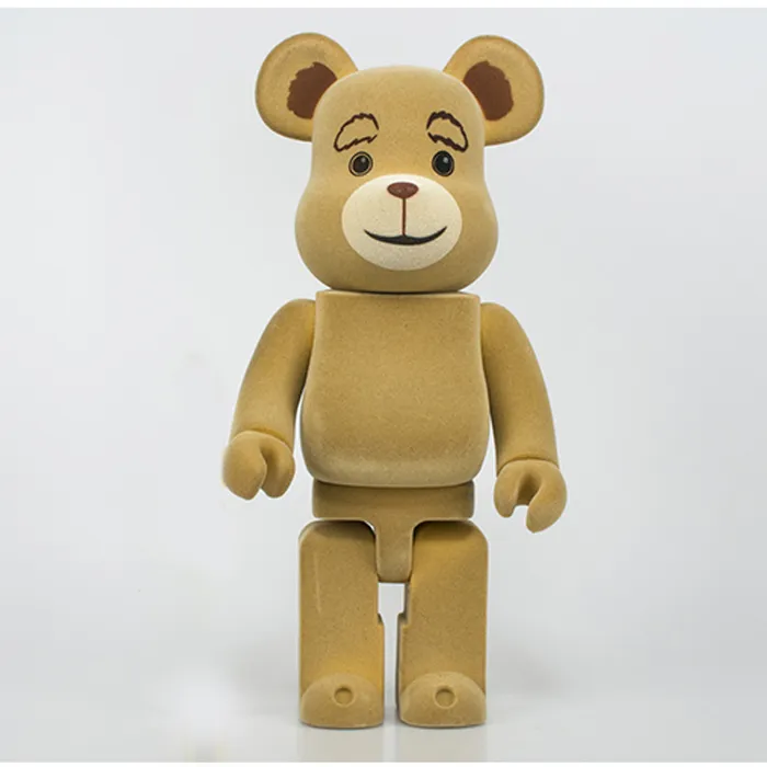 Nya 400% Bearbrick Action Toy Figures Ted 2 Parkering Ginza Evade Lime Bear Momo Popobe f￶r Collectors Medicom Toys