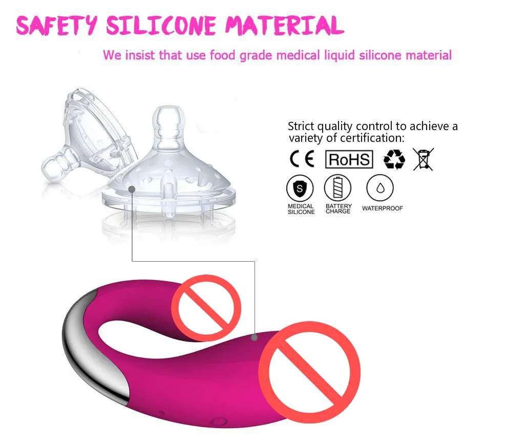 Sex toy massagers Female G Spot Wireless Vibrator For Couple 100 Meter Remote Double Clitoral Adult Silicone M_voghion.com