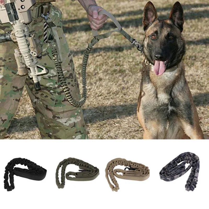 Chien Colliers Laisse 1000D Nylon Tactique Militaire Formation Élastique Pet Multicolore Haute Qualité Réglable