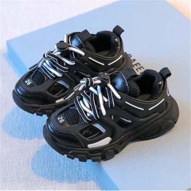 Designer kinderschoenen lente herfst kinderen jongens meisjes sportschoenen ademende kinderen baby casual sneakers mode atletische schoen 23-35