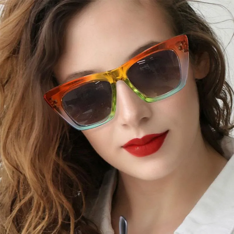 Солнцезащитные очки кошачья квадрат дизайнер бренд леопард мужски для женщин женские оттенки UV400 винтажные очки 50717