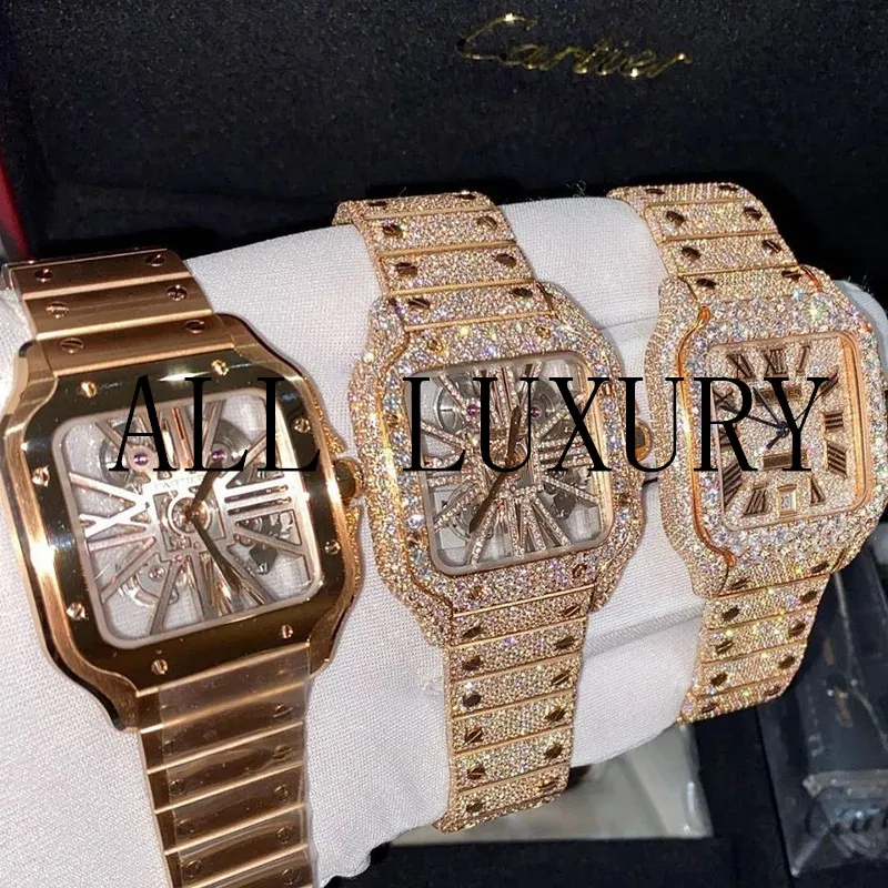 luxury watches mens watch designer watches high quality movement watches men moissanite watch iced out watch diamond watch montre automatic mechanical watch 069