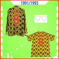 1991 1992 1993 RETRO soccer jersey 91 92 93 away yellow classic vintage football shirt BERGKAMP HENRY WRIGHT PLATT VIERA MERSON thai quality S-2XL long short sleeve