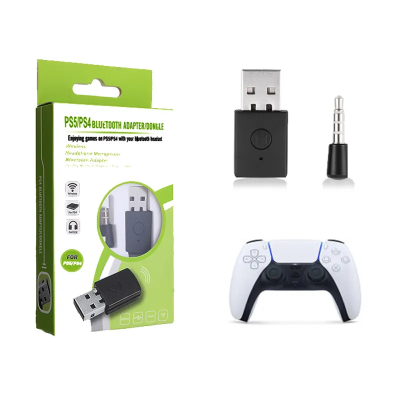 Wireless USB Adapter Receiver For PS5 Controller With Bluetooth 4.0,  Microphone, And Retail Pizza Hut Box Compatible With Gamepad, Bluetoothes,  Headsets DHL Shipping From Electronic258, $4.66