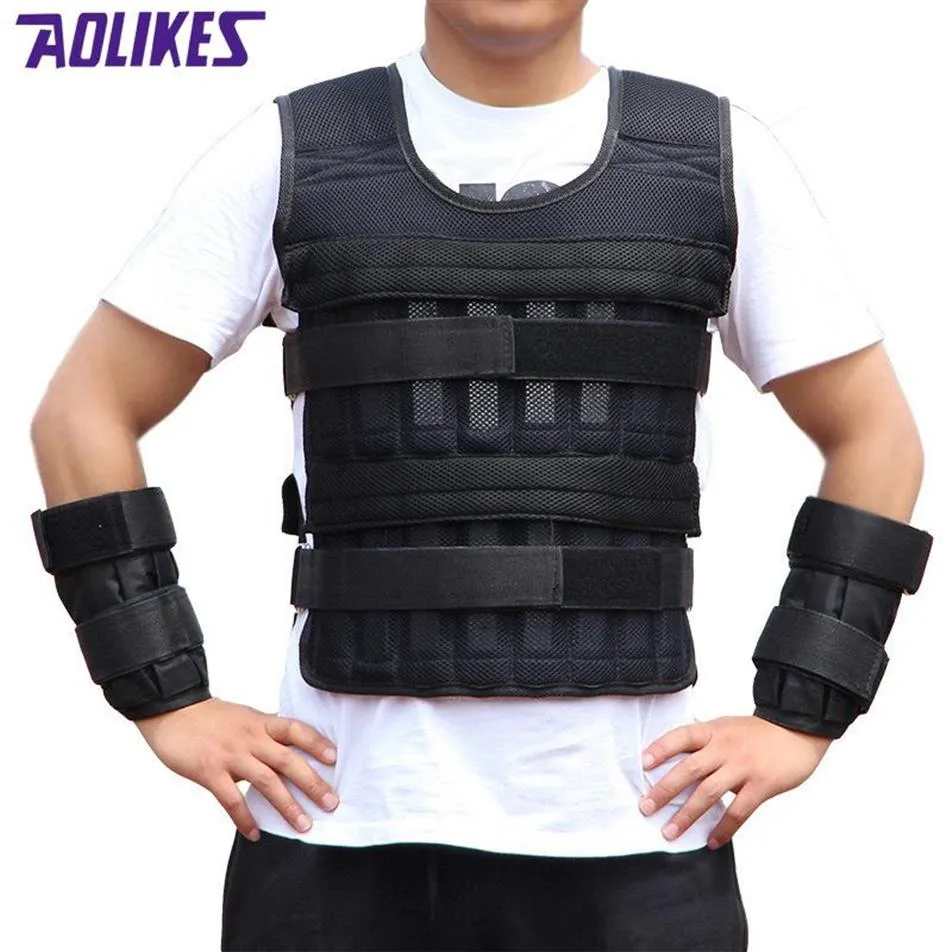 New 15 35KG Adjustable Loading Weight Vest Boxing Training Jacket Gym