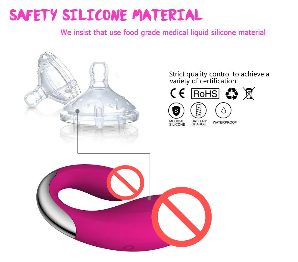 Sex toy massagers Female G Spot Wireless Vibrator For Couple 100 Meter Remote Double Clitoral Adult Silicone M_voghion.com