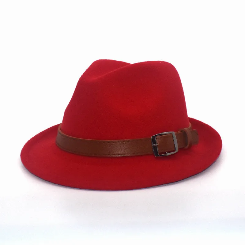 Trilby Jazz Zylinder Damen Filz Fedora Hüte Herren Kleine Krempe Mütze Damen Fedoras Winter Herren Mützen Party Weihnachten