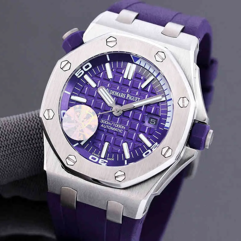 Reloj mecánico de lujo para hombre 15710 Reloj de pulsera de marca suizo estilo tipo duro deportivo de ocio automático