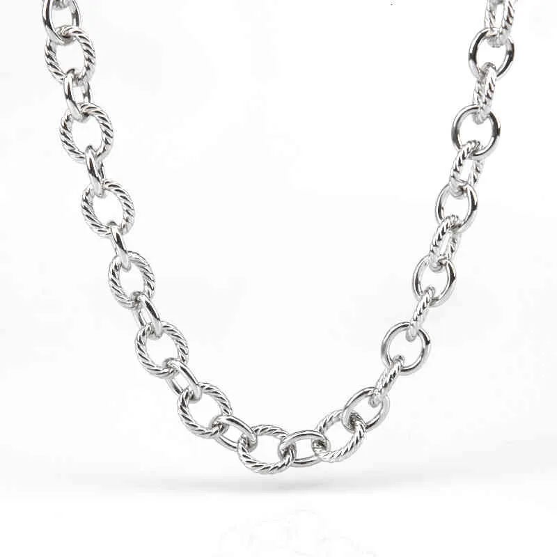 Correntes Twisted Jewelry Charm Colarm Colares Women Designer Colar Gold Sliver Madison Chain Chaços Médio