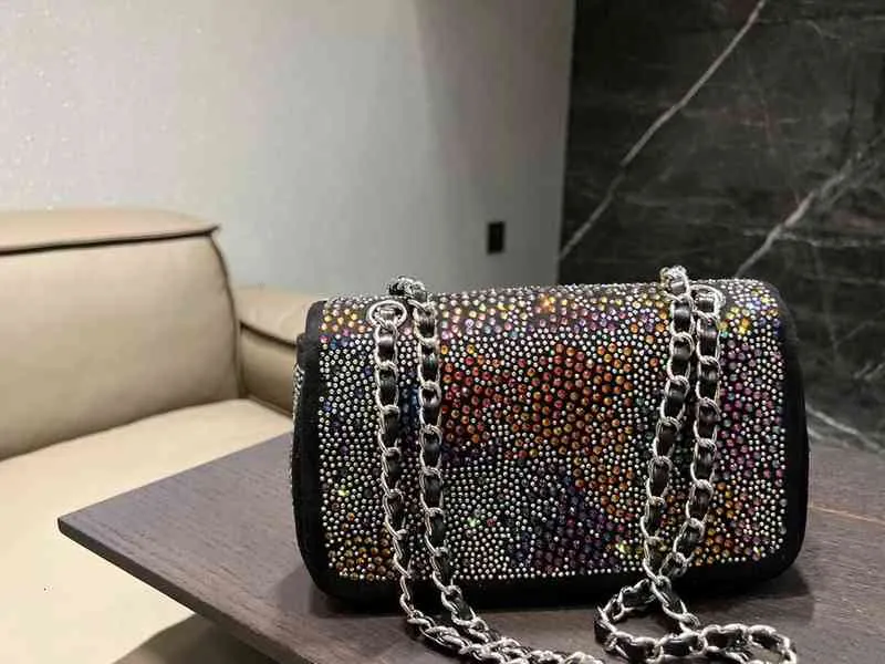 CC Bag Evening S Top Quality Crossbody Designer luksusowe modne ramię torebki skórzane sprzęgło z odznaką srebrną diamante c245e