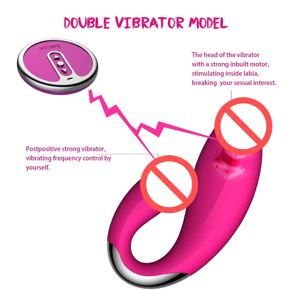 Sex toy massagers Female G Spot Wireless Vibrator For Couple 100 Meter Remote Double Clitoral Adult Silicone M_voghion.com