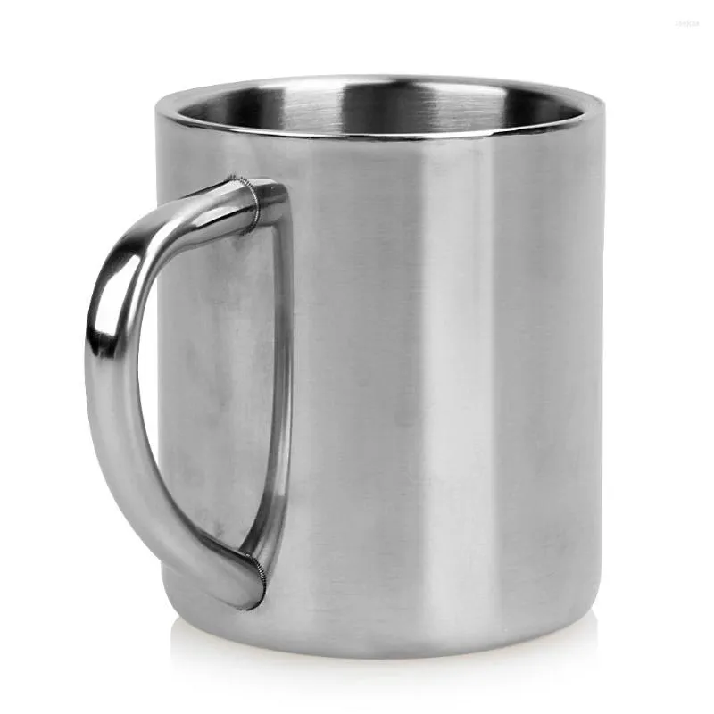 Double-Walled Polished Stainless Steel Drinking Cup