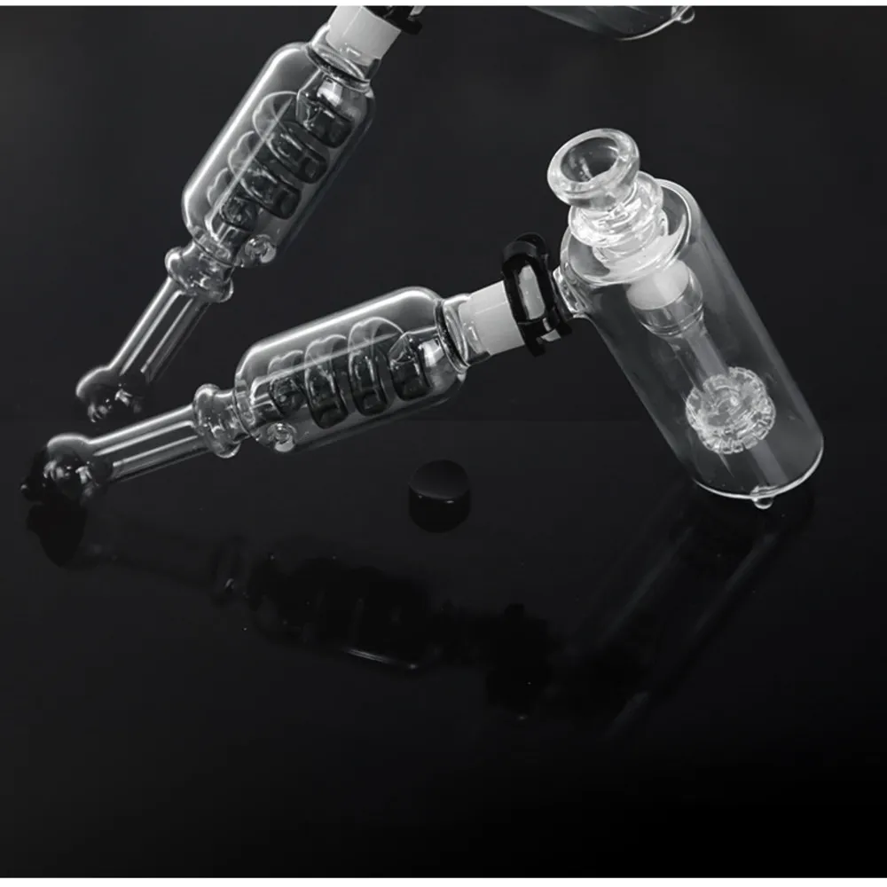 Freezable Glycerin Coil Bubbler Tubi di fumo Black Arm Tree Perc Bubblers Fumo di tubi di acqua a mano