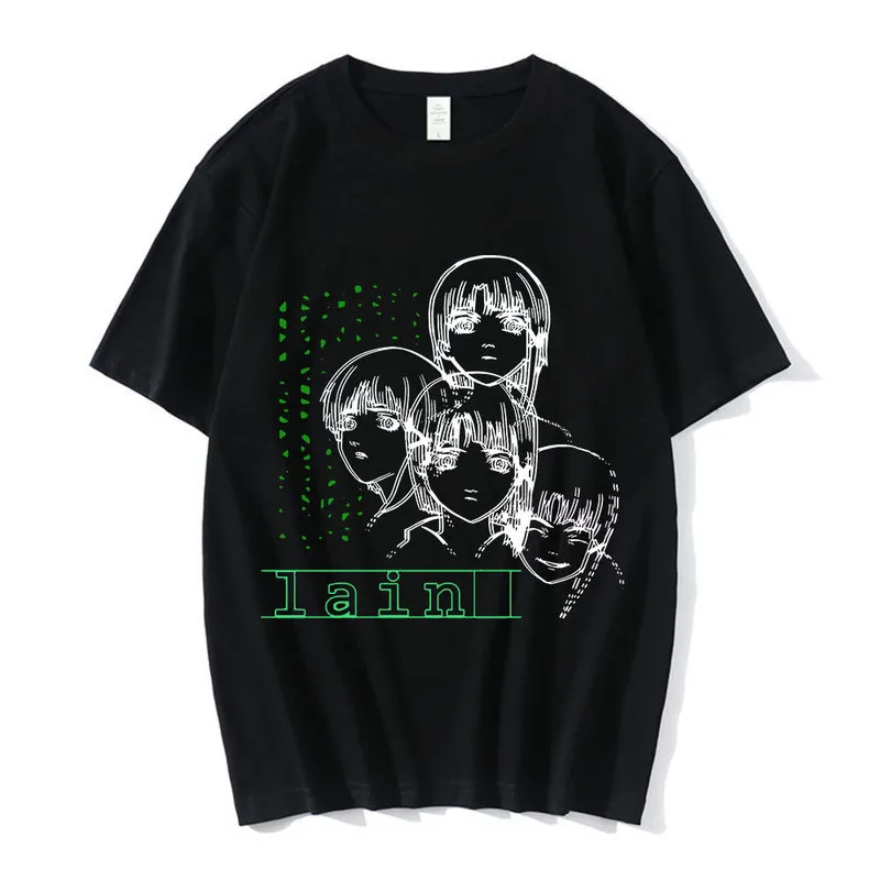 Anime Serial Experiments Men's Oversized Graphic shirt Anime Serial Experiments Men's Oversized Graphic shirt