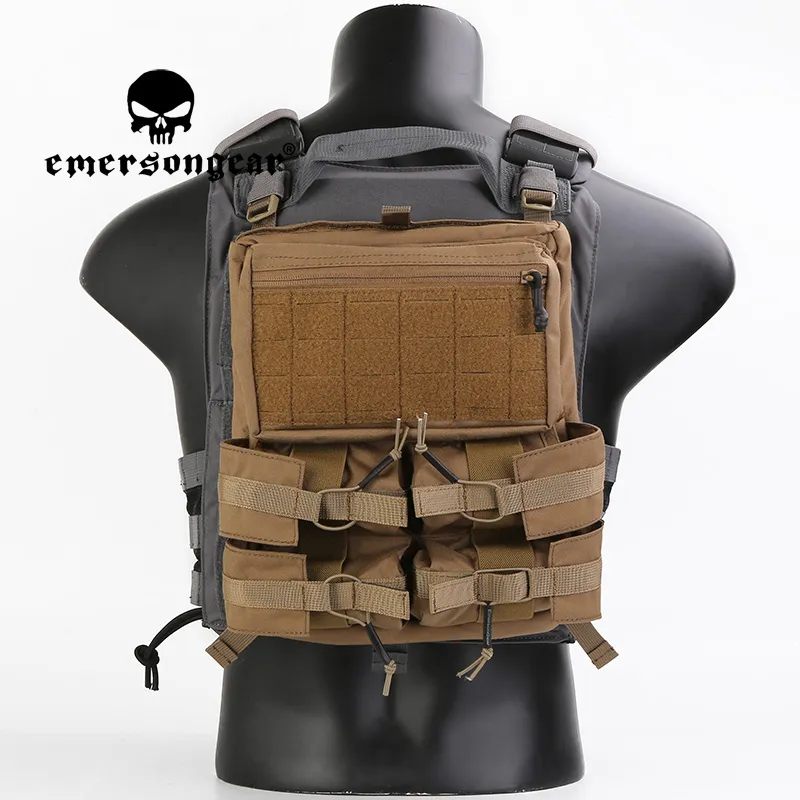 Emerson Lichtgewicht Banger Achterpaneel Loop Hoop Molle Buideltas Voor Tactische 420 Vest Plate Carrier Airsoft Jacht Nylon