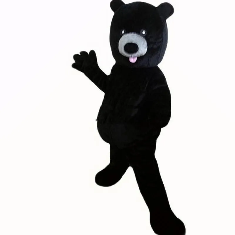 2022 Costumes de mascotte d'ours noir chaud d'usine personnage de dessin animé adulte