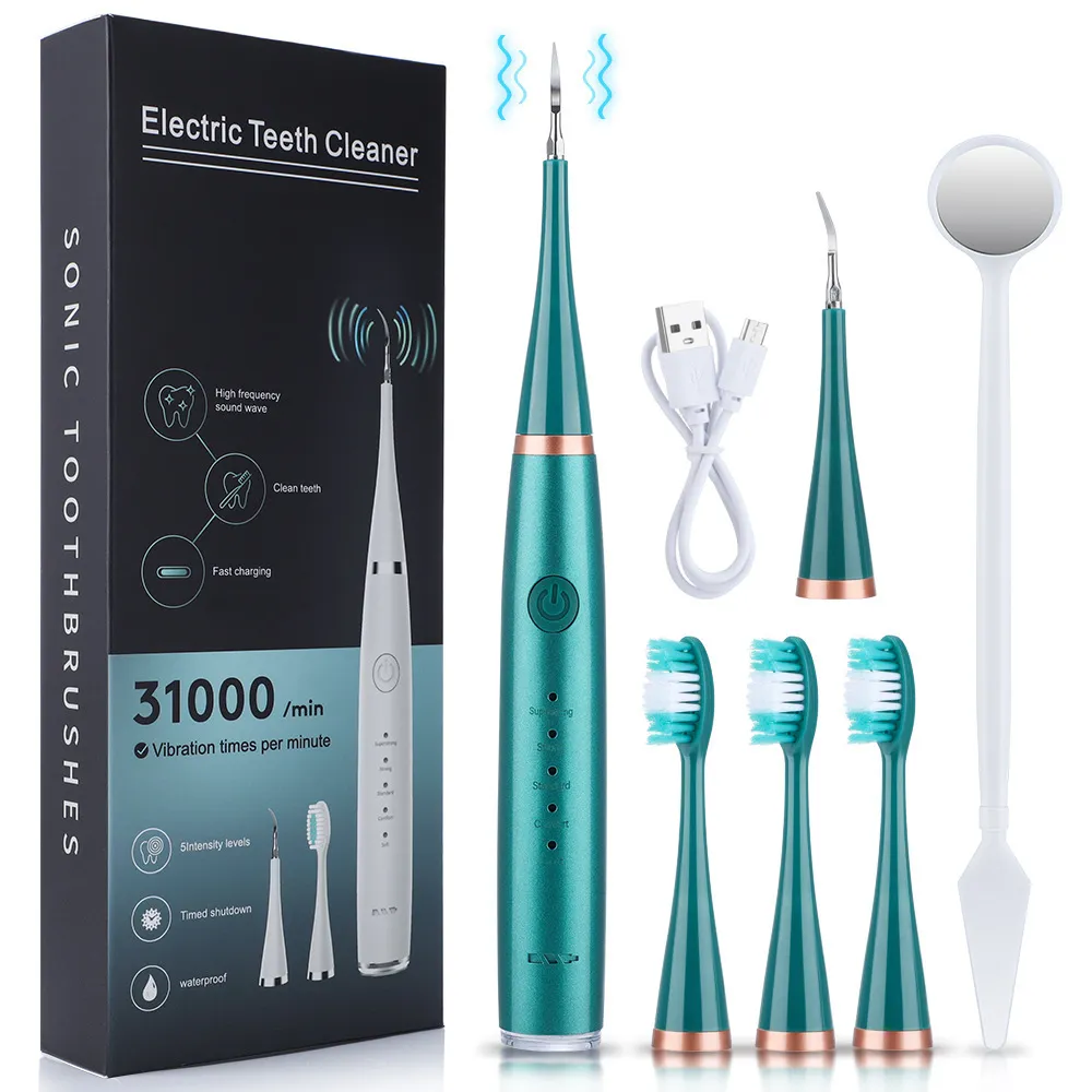 Cleaner per denti elettrici sei in uno spazzolino elettrico set di pietre portatile rimozione dentale igienista 267z267z