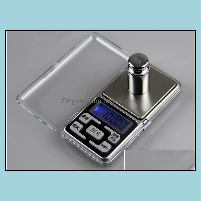 V￤gningsskalor Elektronisk LCD -sk￤rm Skala Mini Pocket Digital 200GX0.01G V￤gning Vikt Scales NCE G/OZ/CT/TL SN281 Drop Leverans DHSIR