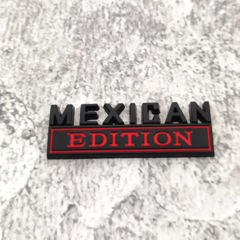 Party Decoration MEXICAN EDITION Car Sticker For Auto Truck 3D Badge Emblem Decal Auto Accessories 8x3cm Wholesale