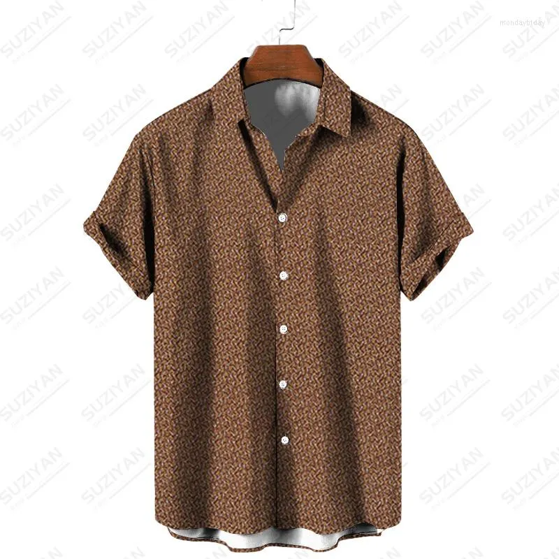 Men's Casual Shirts Stitch Stand Collar Kit Stylish Sale Japanese Summer Urban Style Elegant Luxury Printing Wild Funny Patterns