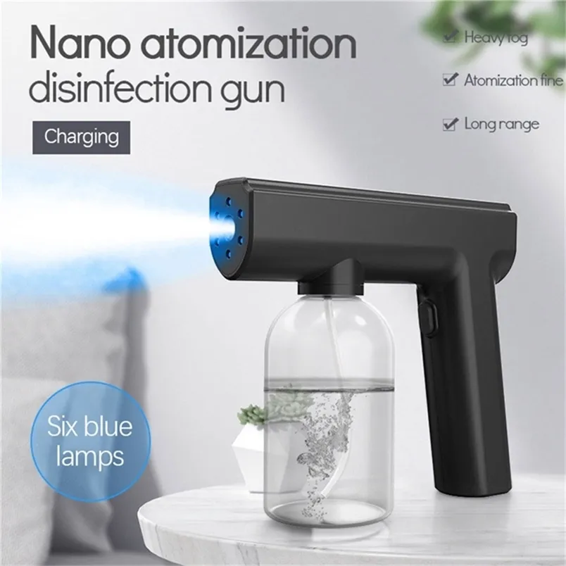 Equipamentos de rega 300 ml de desinfecção sem fio spray portátil portátil portátil Nano atomizador de nano -atomizador Purple Light esterilização de luz roxa 220902