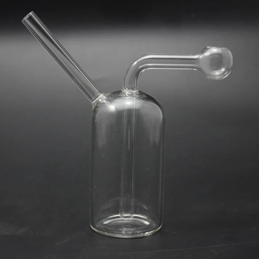 Mini Glas Oljebrännare Vattenpipor Glas Bubbler med Downstem Dab Rigs