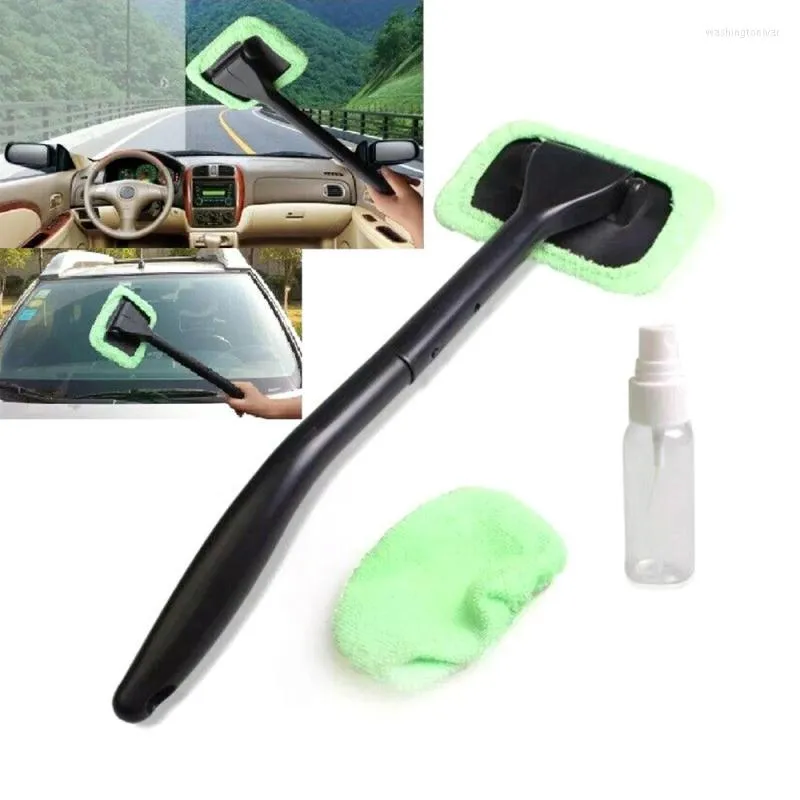 Car Sponge Window Cleaner Brush Kit Windshield Wiper Microfiber Auto Cleaning Wash Tool With Long Handle Accessories